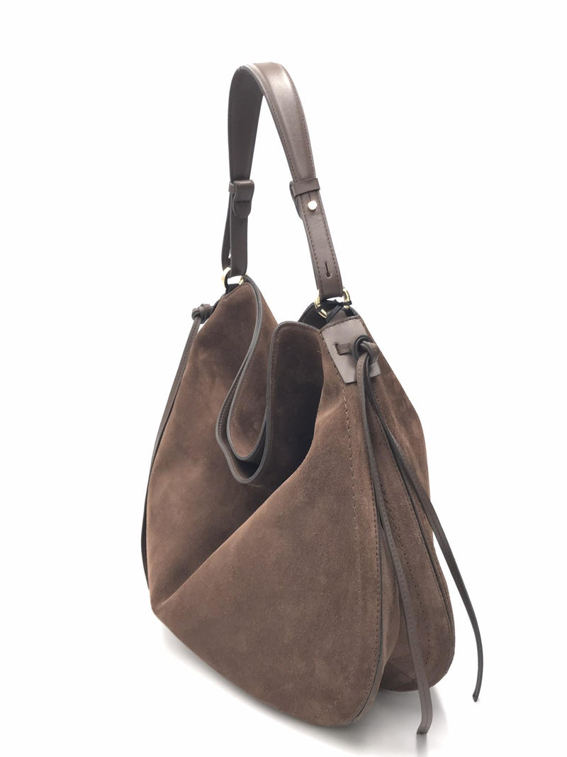 Borsa Carola in camoscio cioccolato 3032CA CIOCCOLATO LORISTELLA 