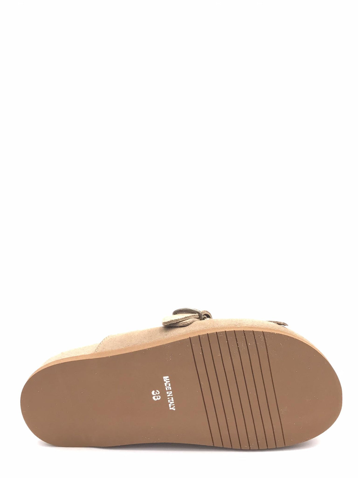 Sabot in crosta con frange e perline color sabbia FUS6 SABBIA METISSE 