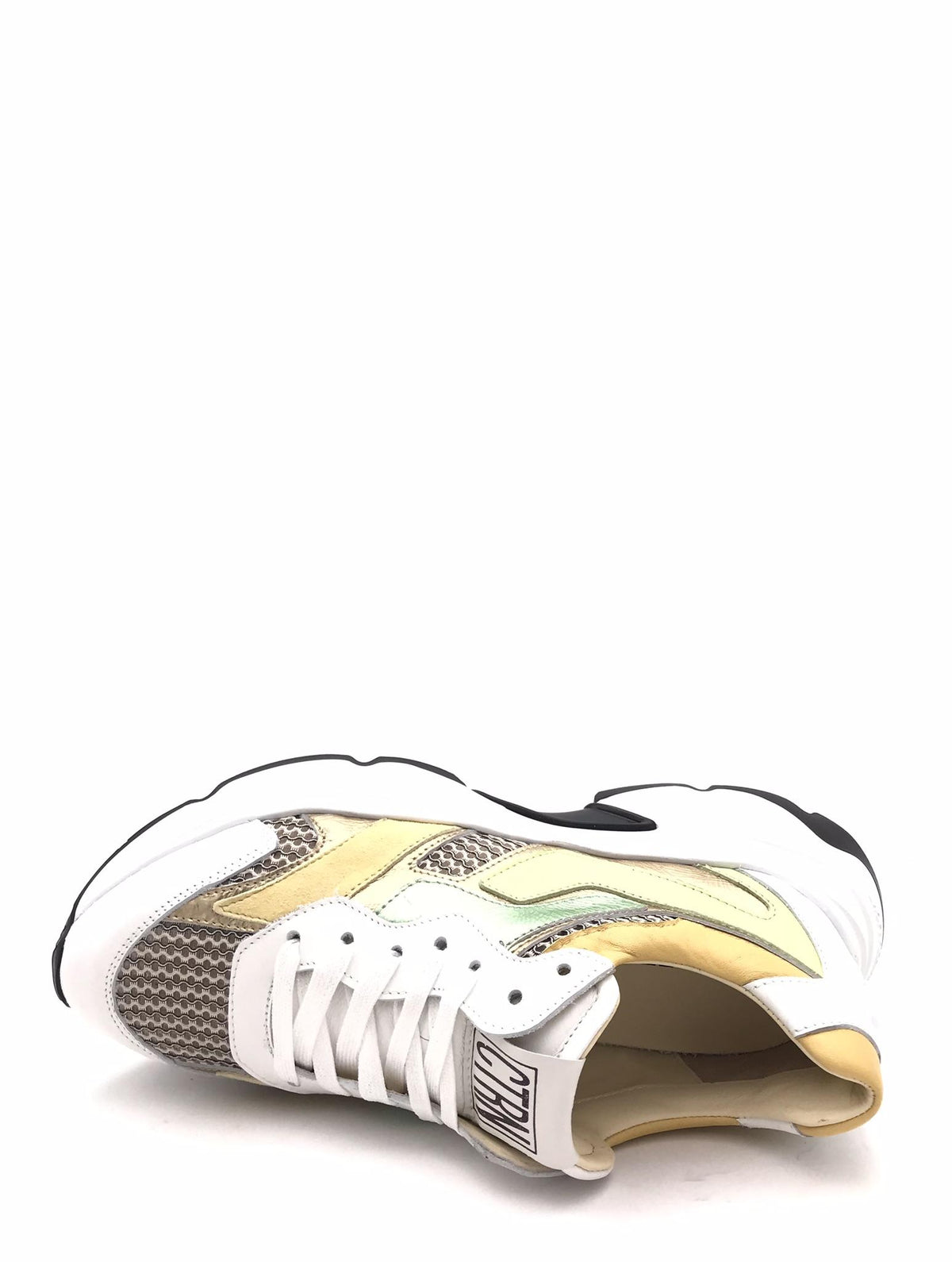 Sneakers donna City bianco-multi gold