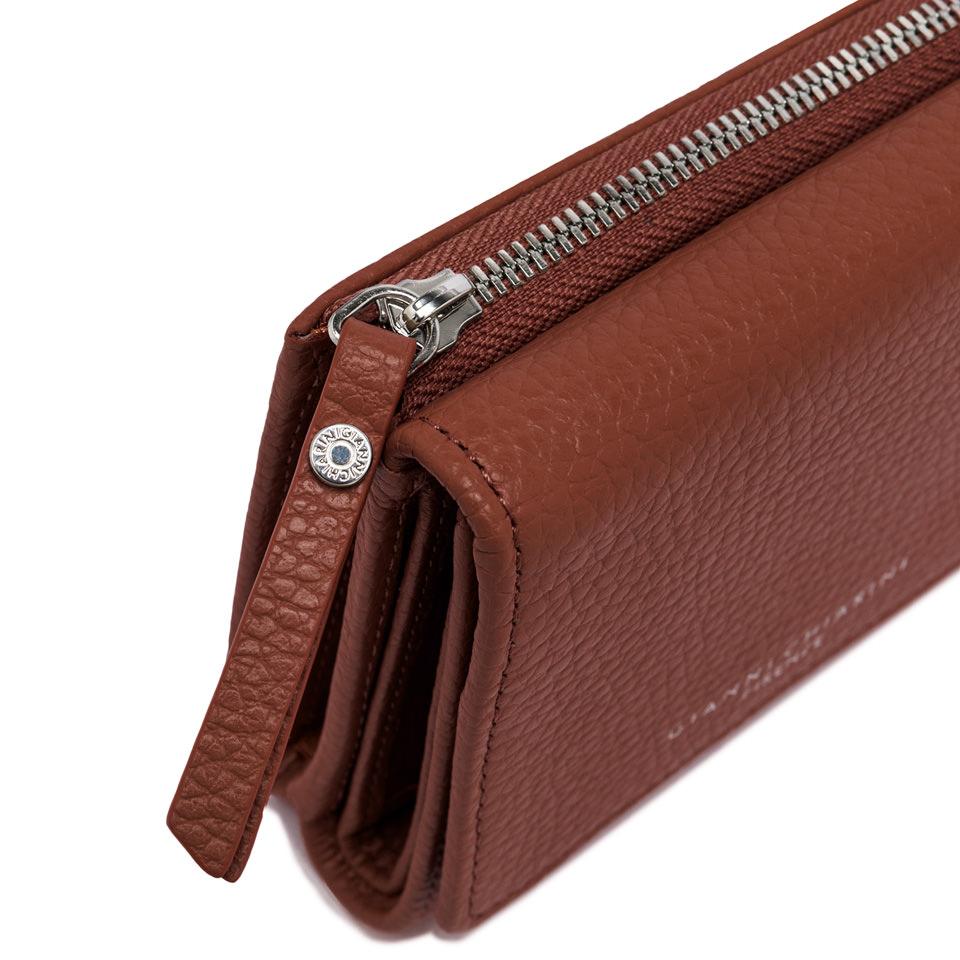 Portafoglio wallet medio brick red PF5080 BRUCIATO GIANNI CHIARINI 