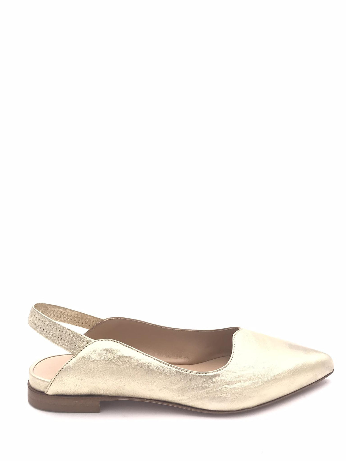 Sling back nappa laminata platino 5826 PLATINO NOA 