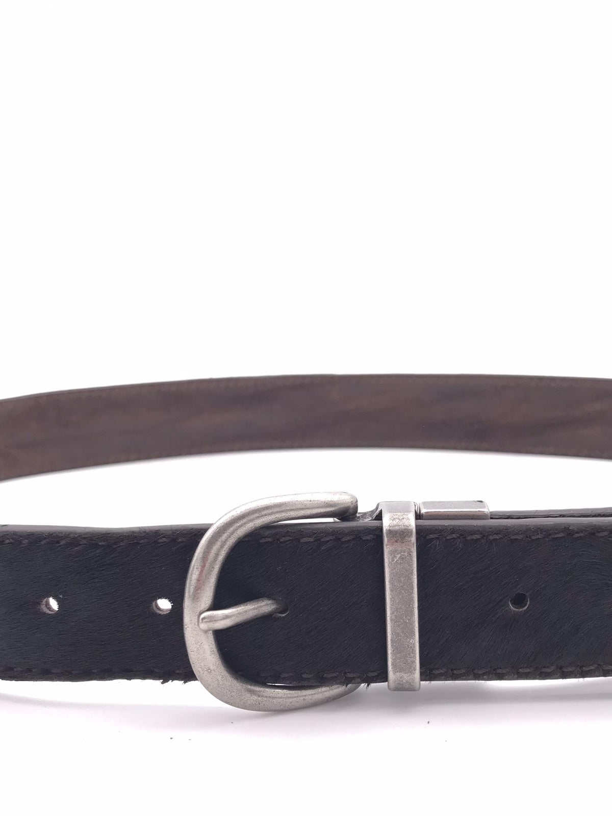 Cintura uomo duble face in cavallino e pelle moro MRF252C010 TESTA DI MORO MINORONZONI 