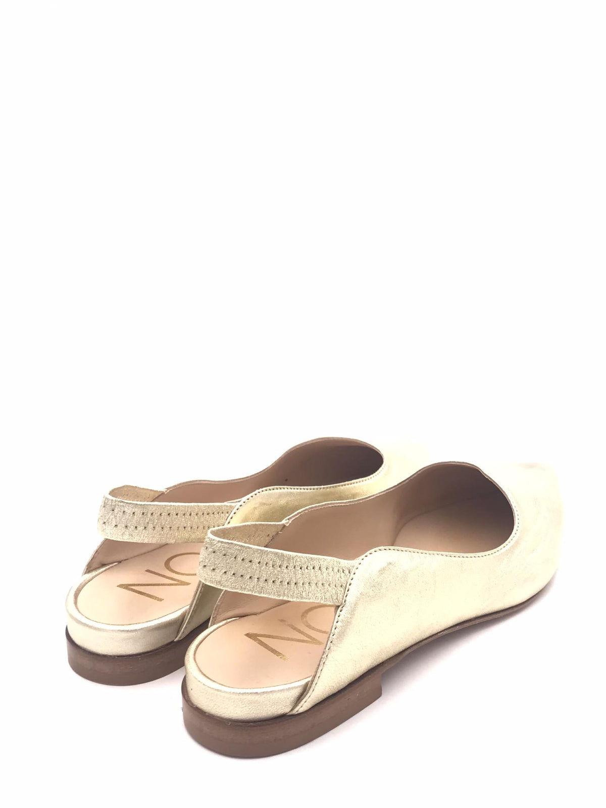 Sling back nappa laminata platino 5826 PLATINO NOA 
