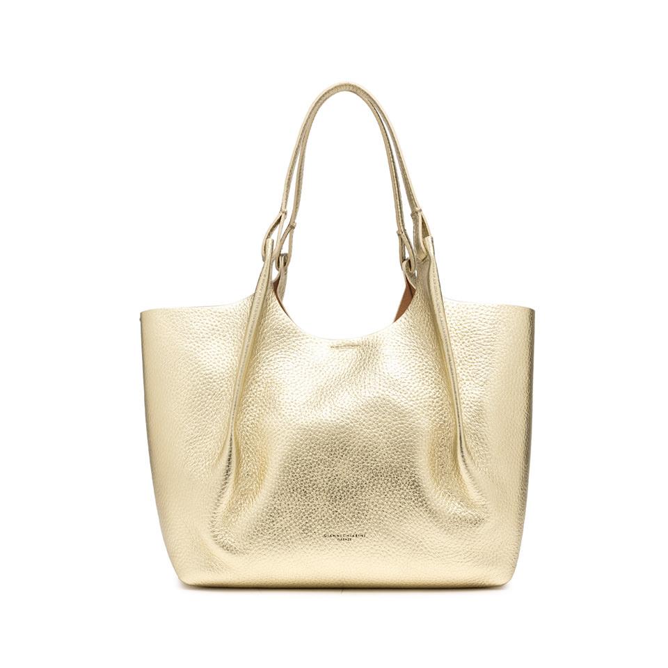 Borsa Dua large light gold-caramello BS9720 PLATINO GIANNI CHIARINI 