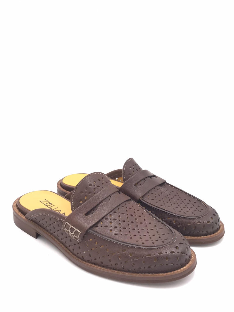 Sabot Gray forato marrone 9029 MARRONE ZULIAN 