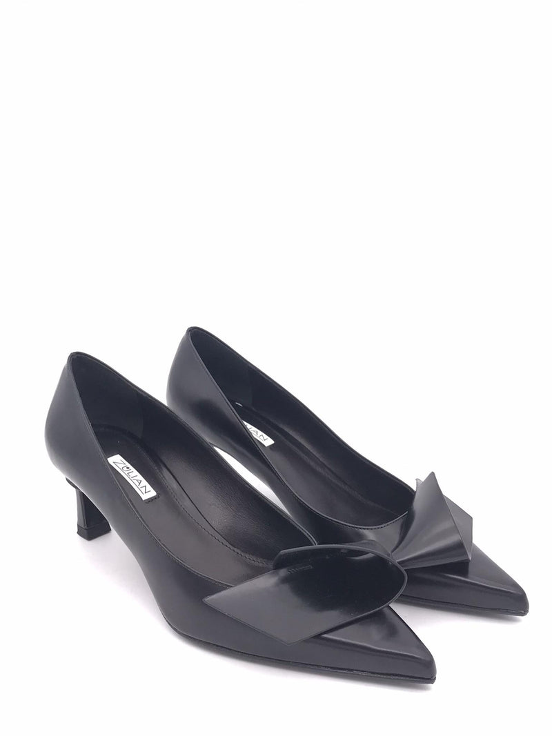 Decolletè Cloe in pelle spazzolata nera 2371 NERO ZULIAN 