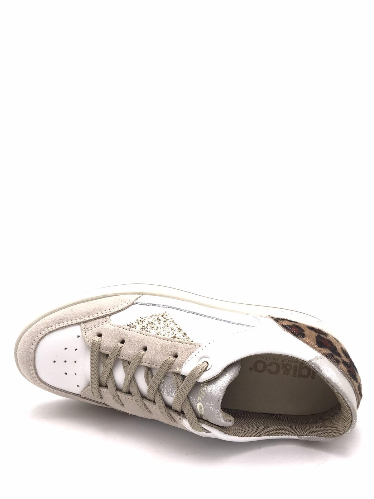 Sneakers donna Alina bianco-beige