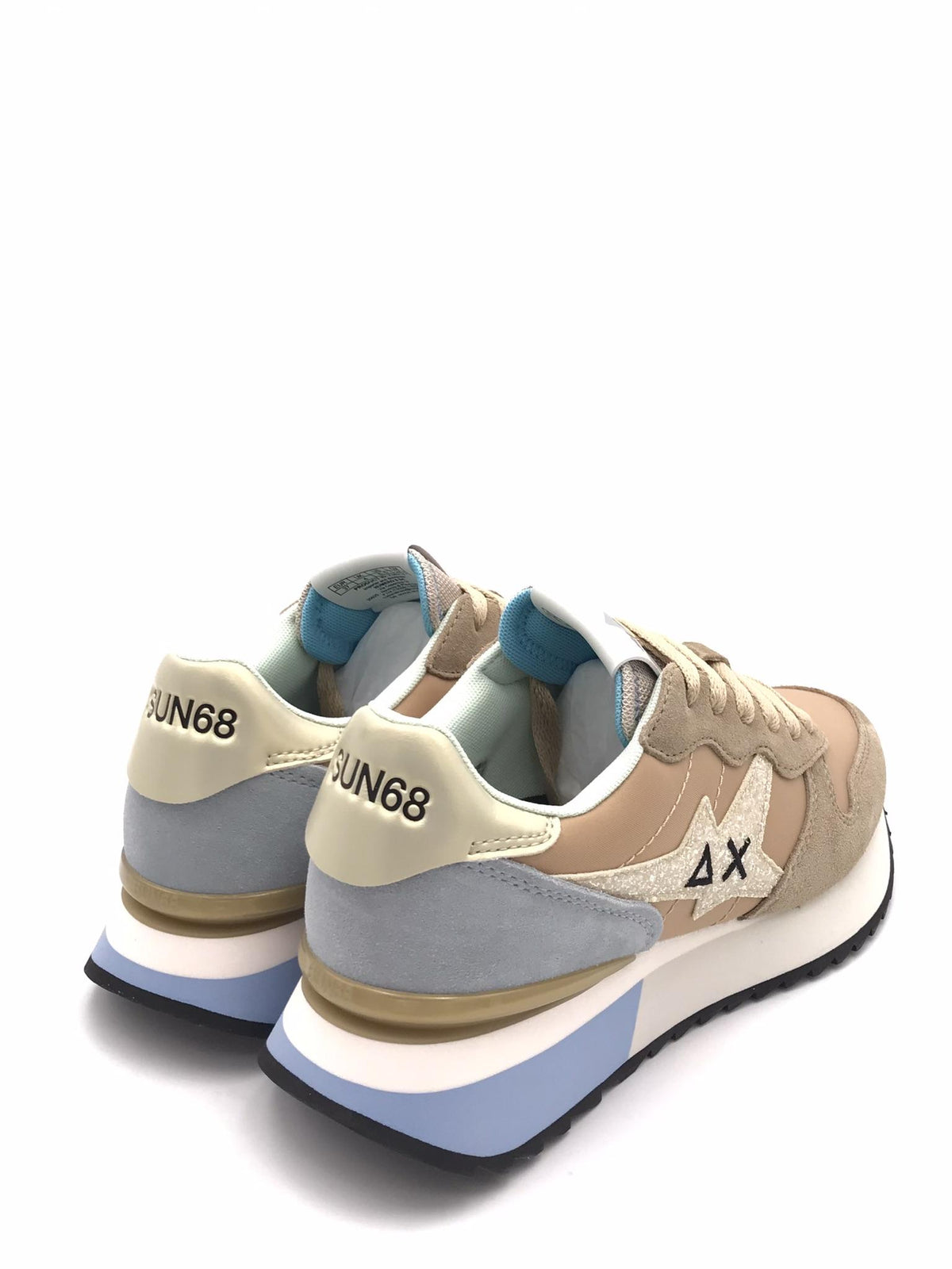 Sneakers Stargirl glitter logo beige Z36214 BEIGE SUN 68 