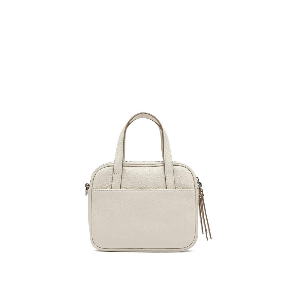 Borsa Carre small in pelle bottalata marble BS11805 LATTE GIANNI CHIARINI 