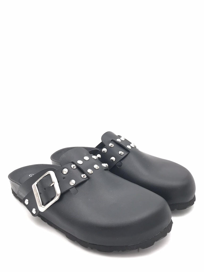 Ciabatte chiusa donna Sara nera con borchie CB 0790 NERO GRUNLAND 