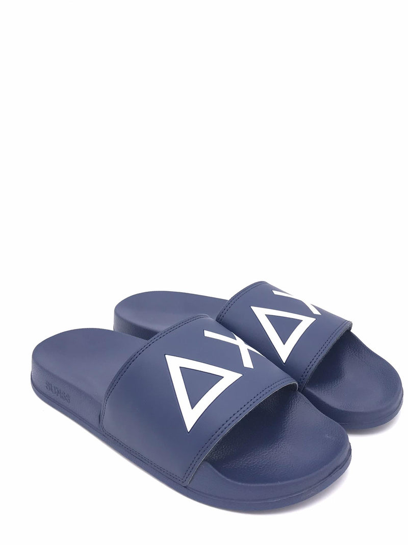 Slippers logo blu X35102 BLU SUN 68 