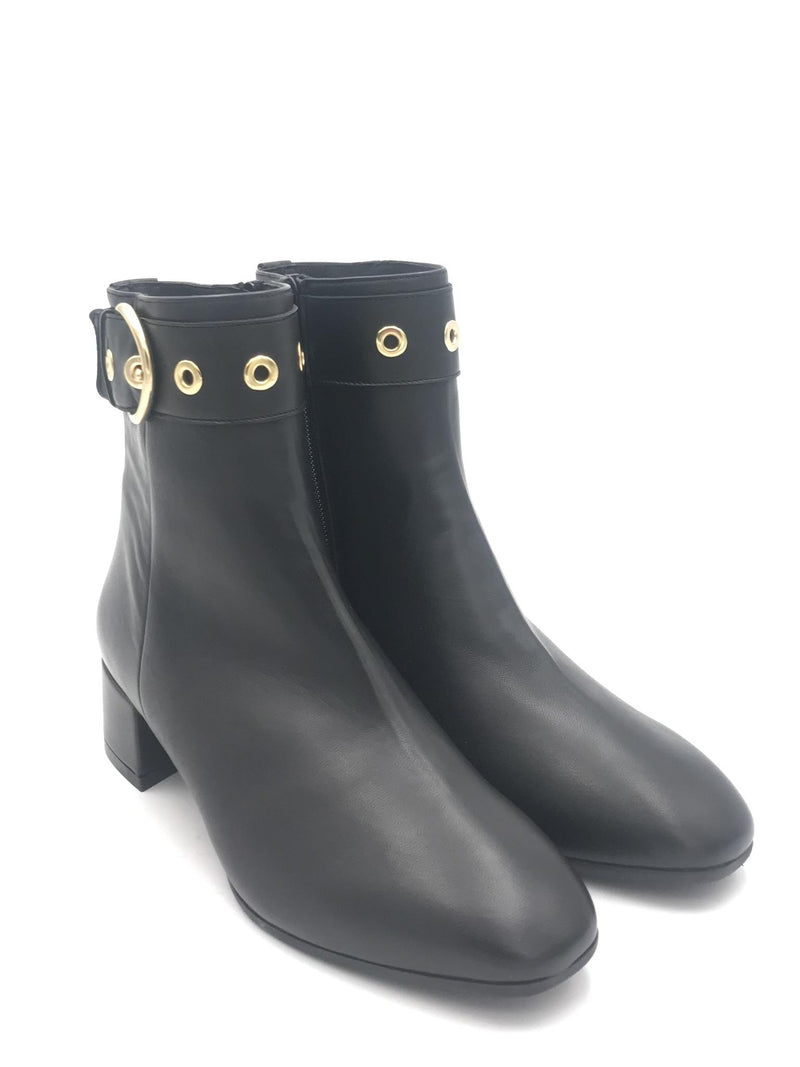 Tronchetto in pelle nera E552 NERO LEGAZZELLE 