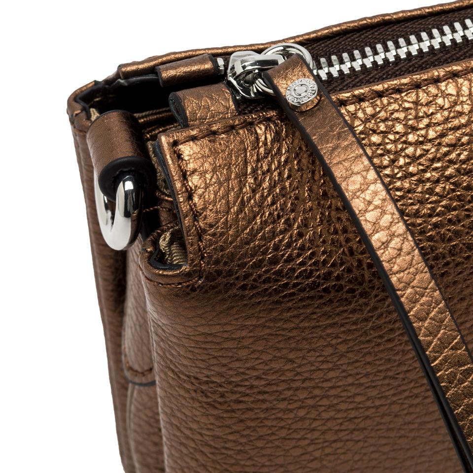 Borsa Three in pelle laminata toasted BS4362 BRONZO GIANNI CHIARINI 