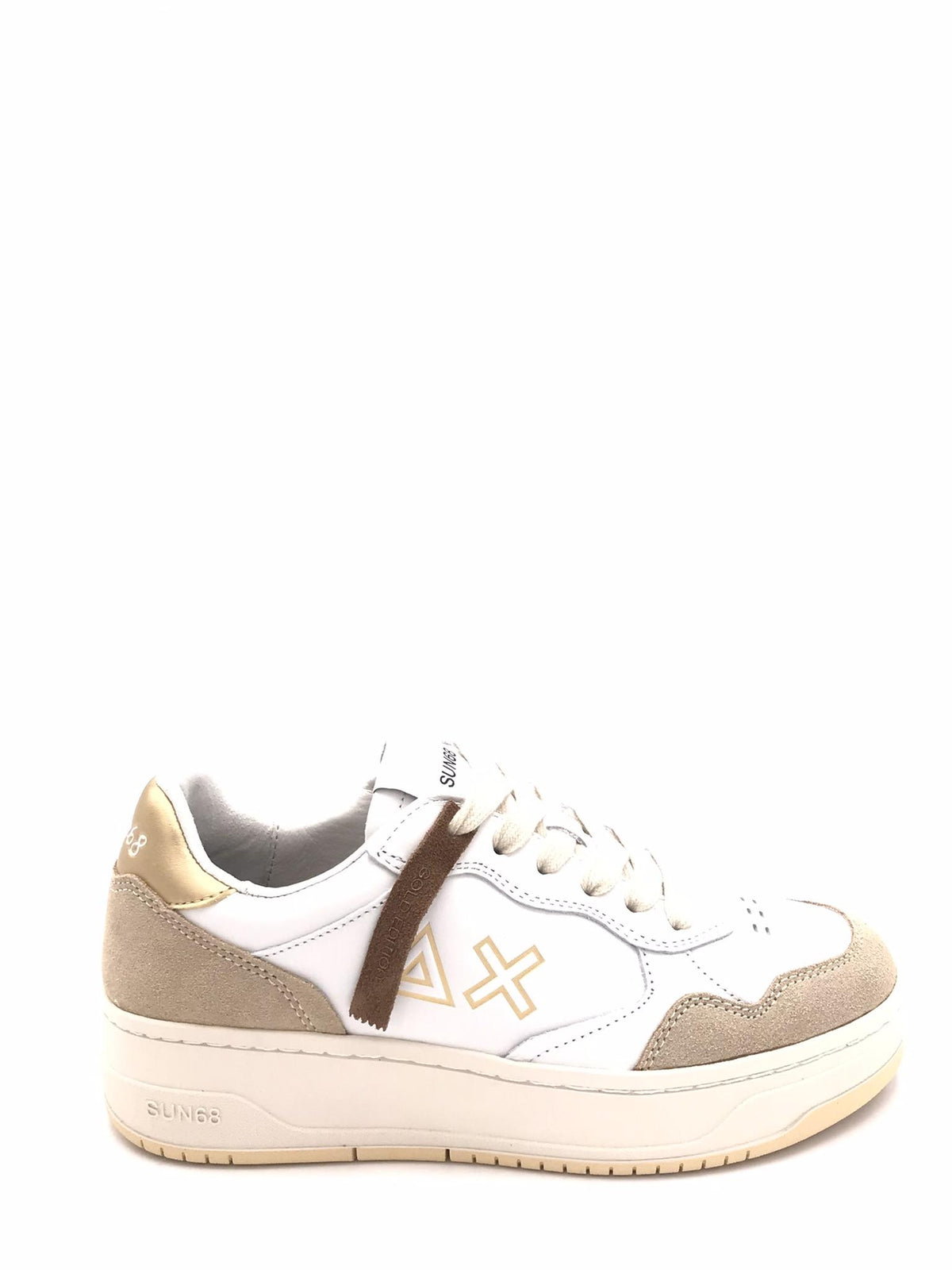 Sneakers basket love lady bianca-oro Z45244 BIANCA-ORO SUN 68 