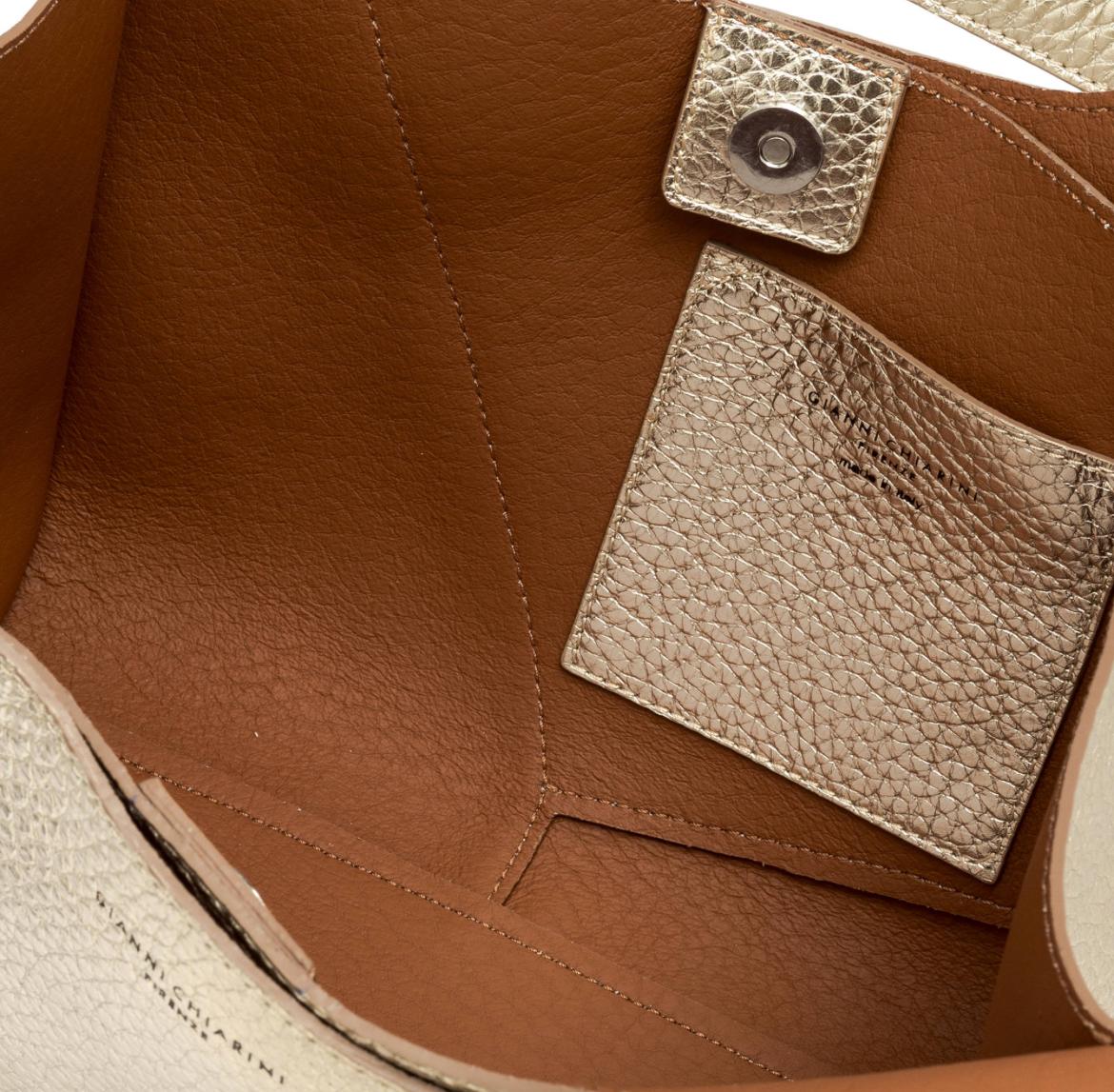 Borsa Euforia light gold BS9554 PLATINO GIANNI CHIARINI 