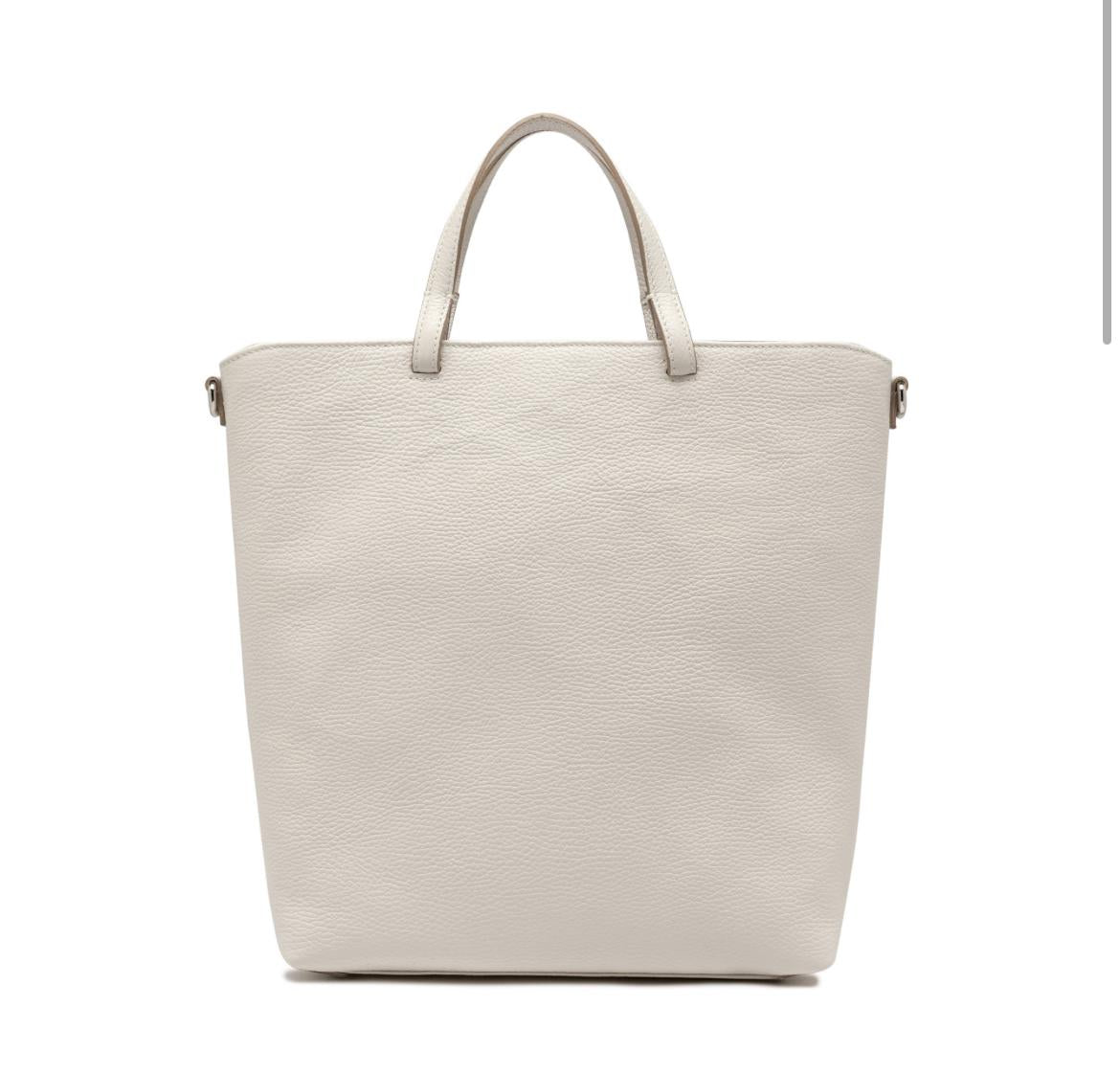 Borsa Aida pelle bottalata marble BS11595 LATTE GIANNI CHIARINI 