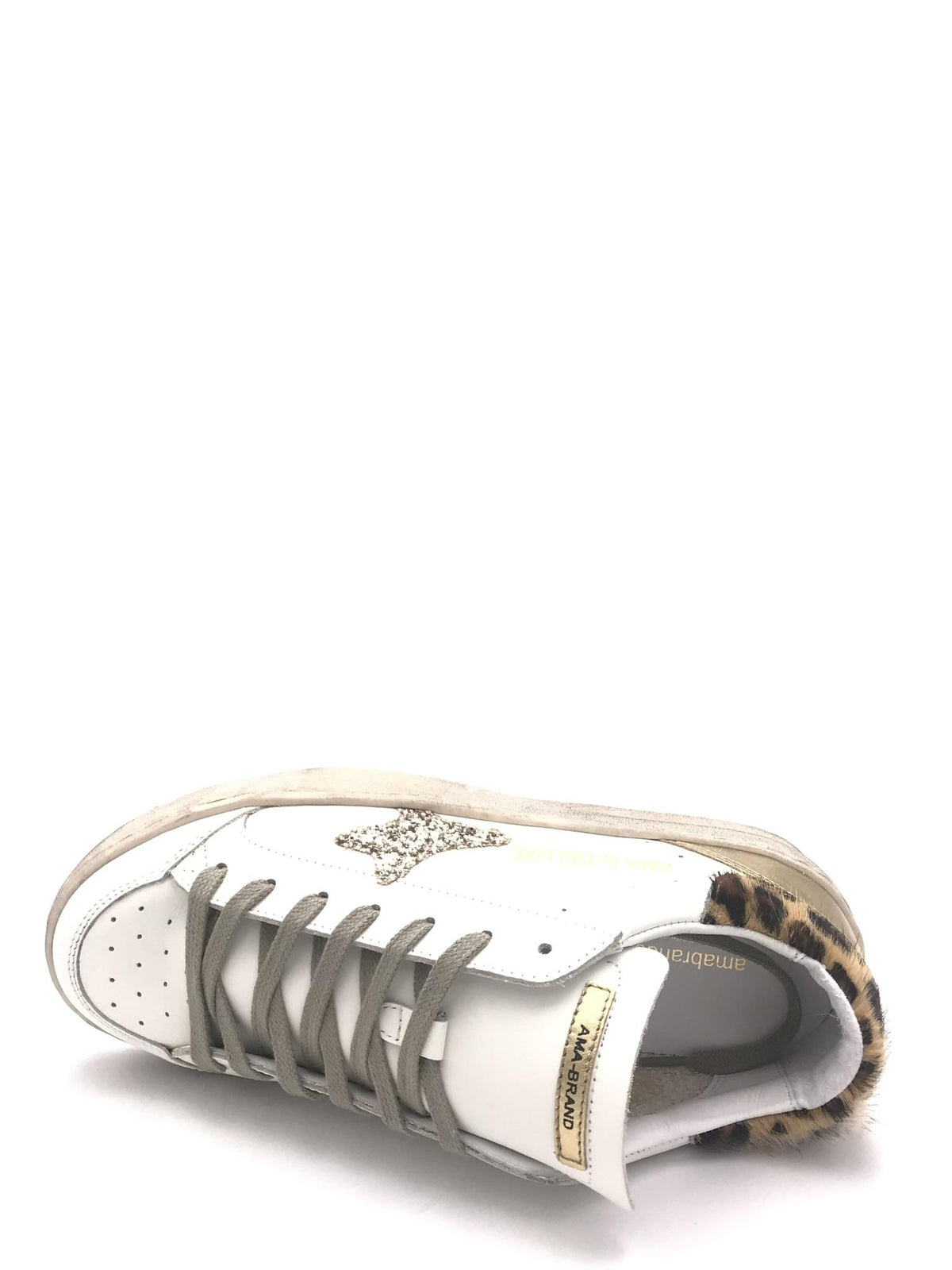 Sneakers Slam bianca-oro 4341 BIANCA-ORO AMA BRAND 