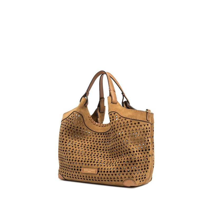 Borsa Dua small laserata peanut butter BS11679 CUOIO GIANNI CHIARINI 