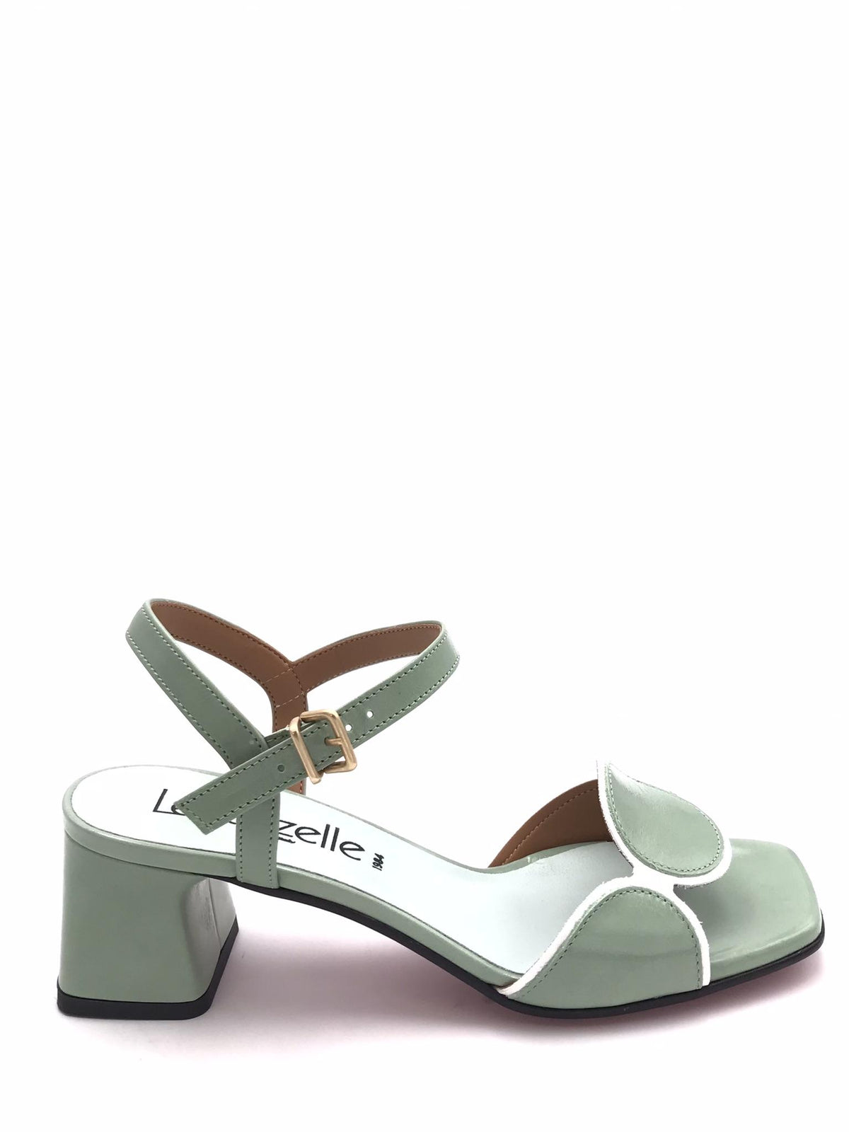 Sandalo in pelle lucida color acqua 516 ACQUA LEGAZZELLE 
