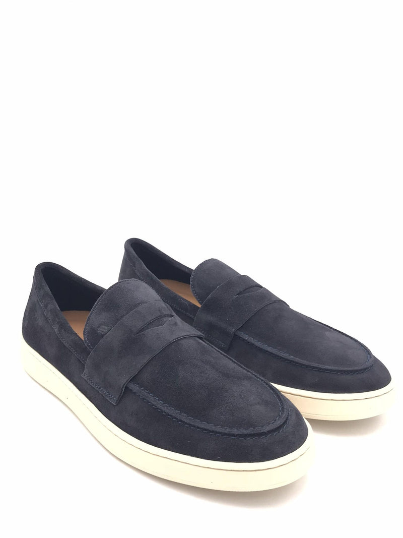 Mocassino uomo in suede blu 24D4 BLU FRAU 