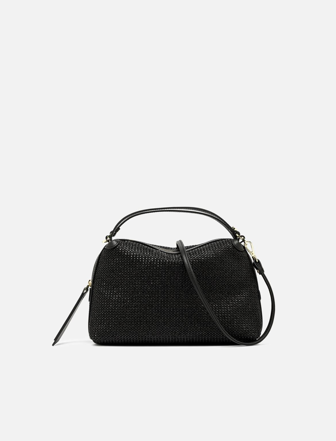 Borsa Alifa in raffia nera BS8788 NERO GIANNI CHIARINI 