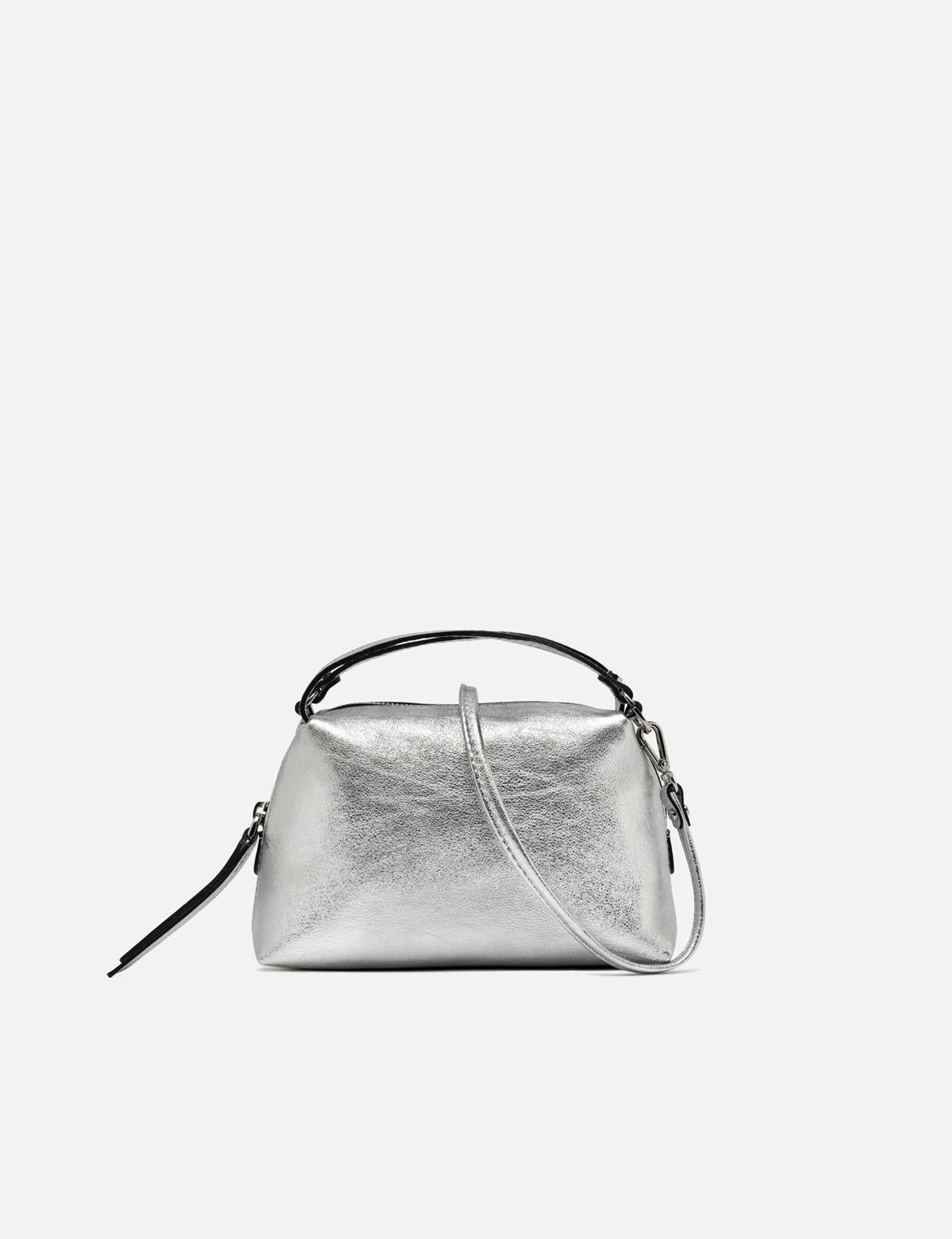 Borsa Alifa laminata argento BS8148 VNCMETARGENTO GIANNI CHIARINI 