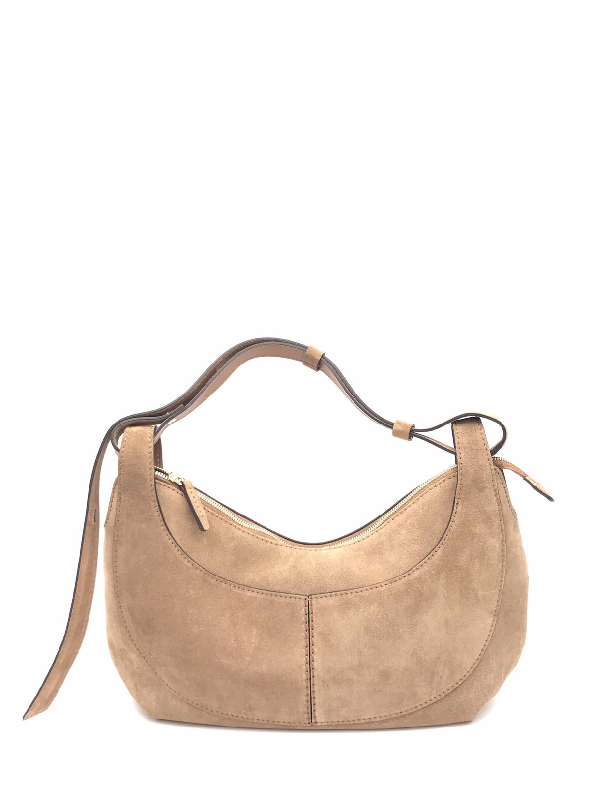 Borsa Mary small in camoscio marrone 3139CA MARRONE LORISTELLA 