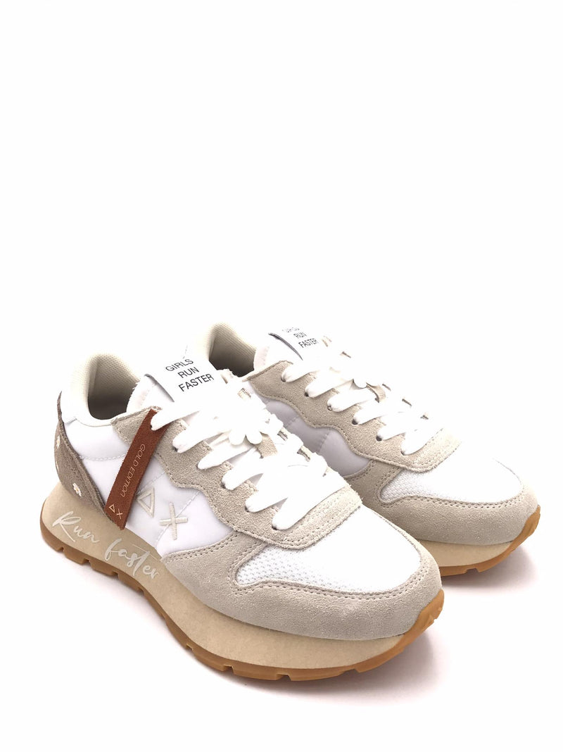 Sneakers Ally vintage bianco panna Z36207 BIANCA SUN 68 