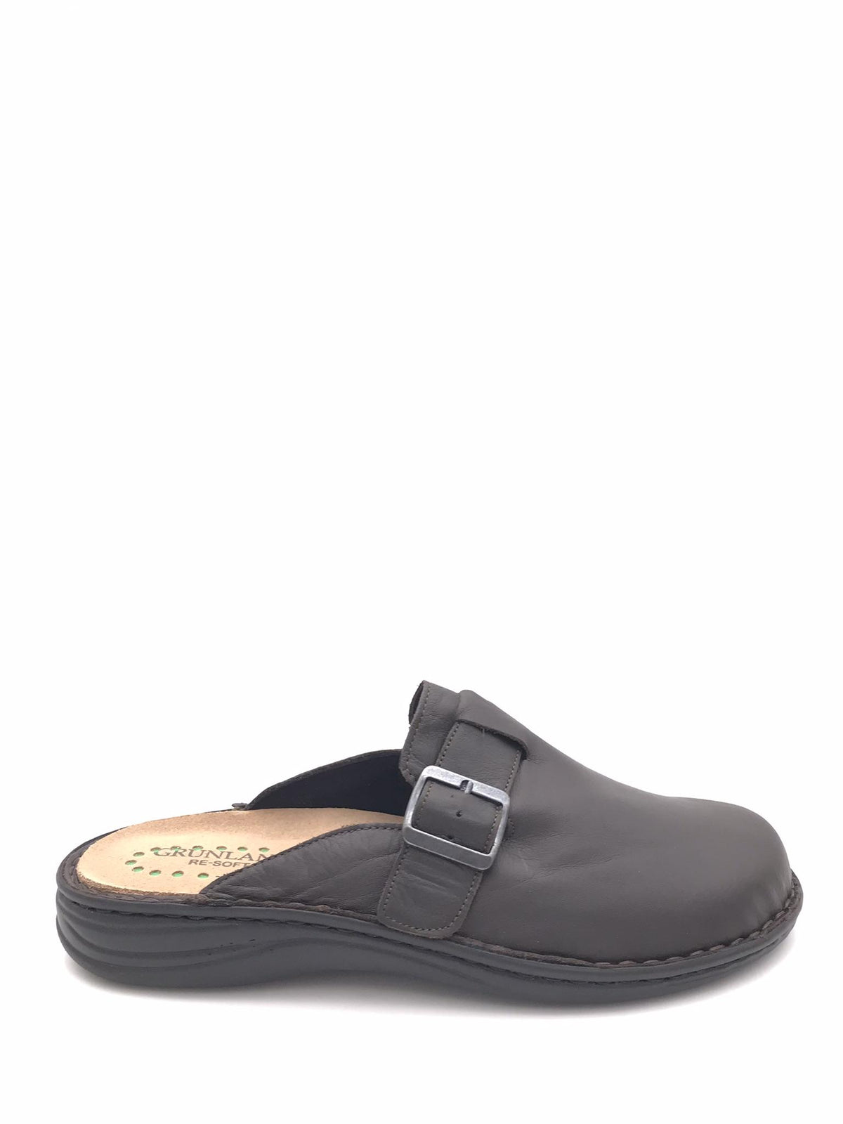 Ciabatta chiusa Lino testa di moro CE 0242 MARRONE GRUNLAND 