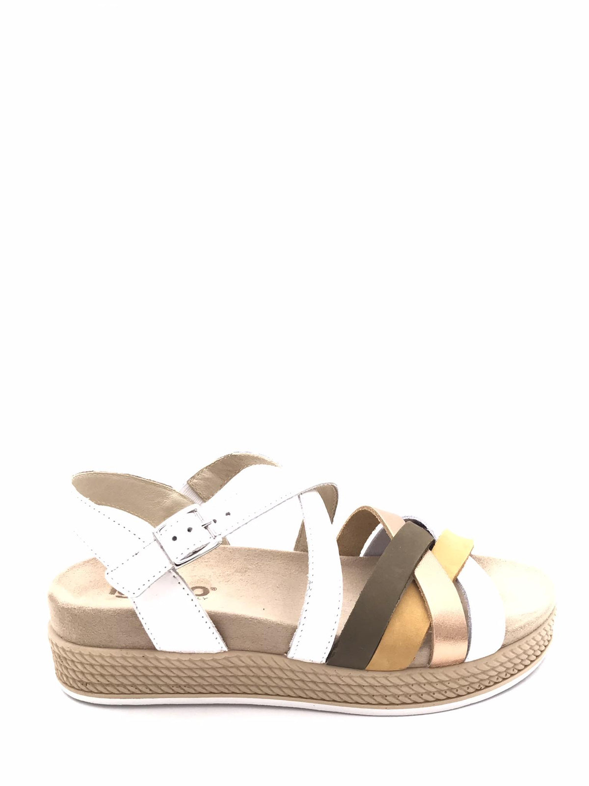 Sandalo donna Delizia bianco-giallo 7669922 BIANCO IGI&CO 