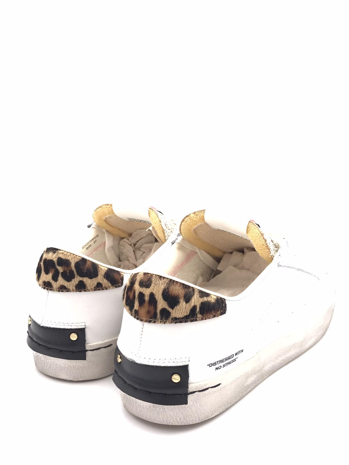 Sneakers donna Distrassed bianca