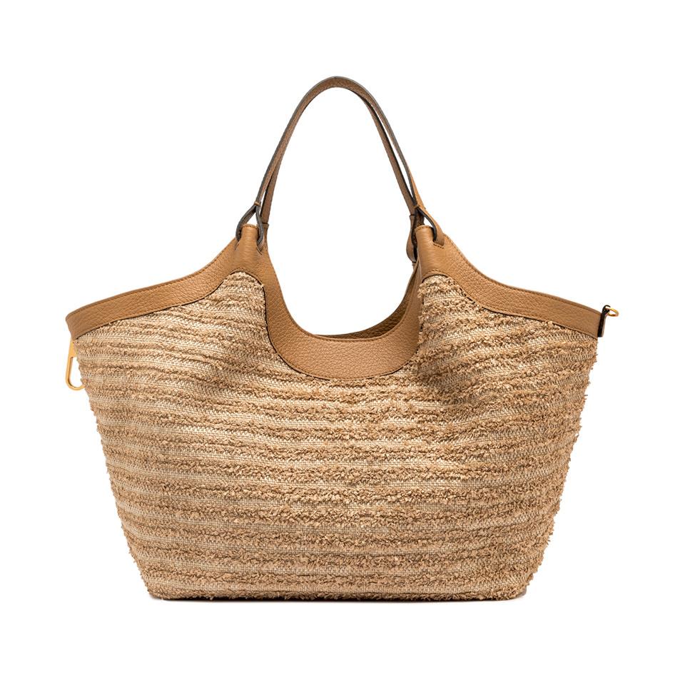 Borsa Dua paglia naturale fru fru BS11120 NATURALE GIANNI CHIARINI 