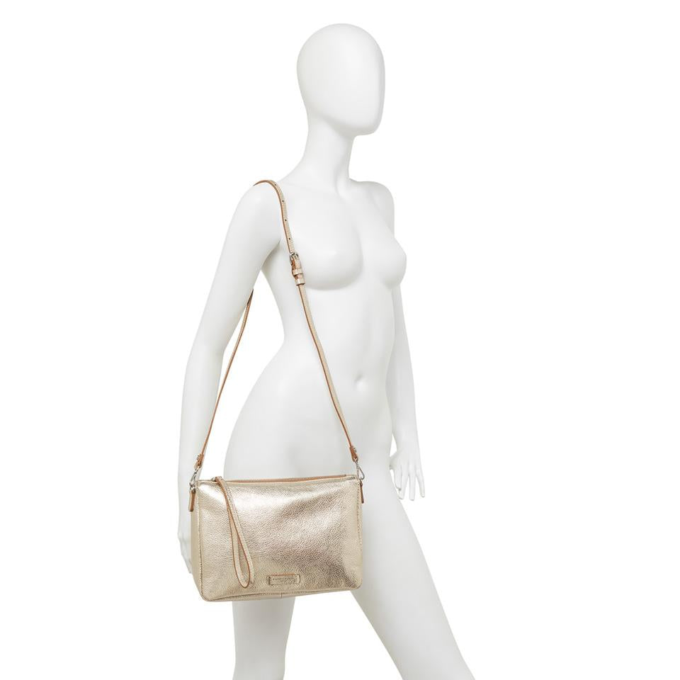 Borsa Nora pouch bottalata light gold BS10225 PLATINO GIANNI CHIARINI 