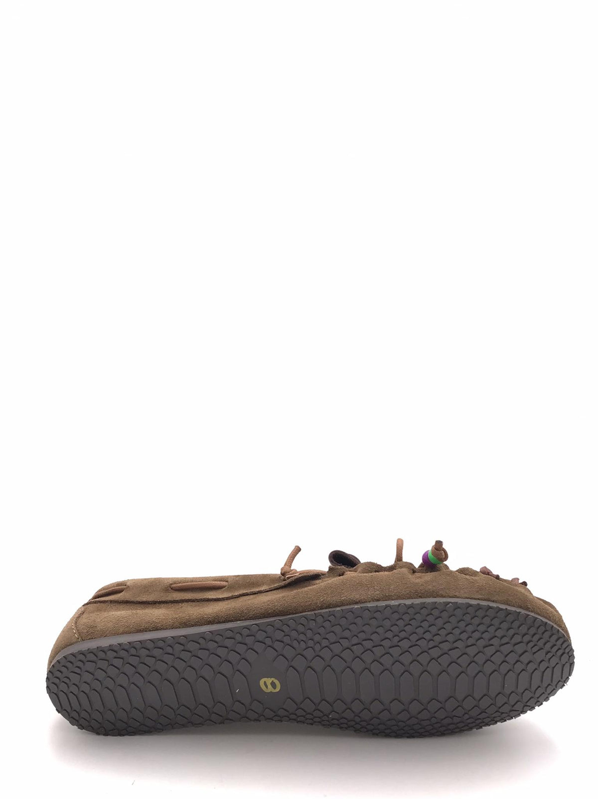 Mocassino in crosta marrone con frange e nappine 5322 MARRONE OFFICINA 