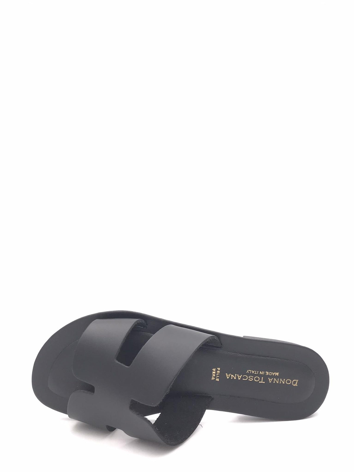 Ciabatta in pelle nera 501 NERO DONNA TOSCANA 