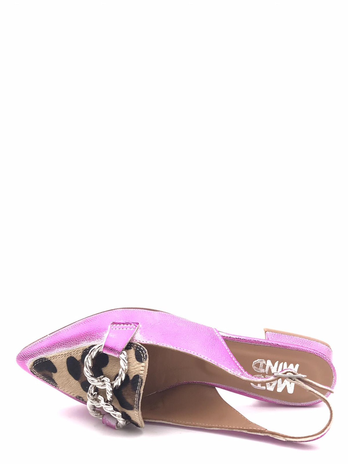 Sling back fuxia-leo
