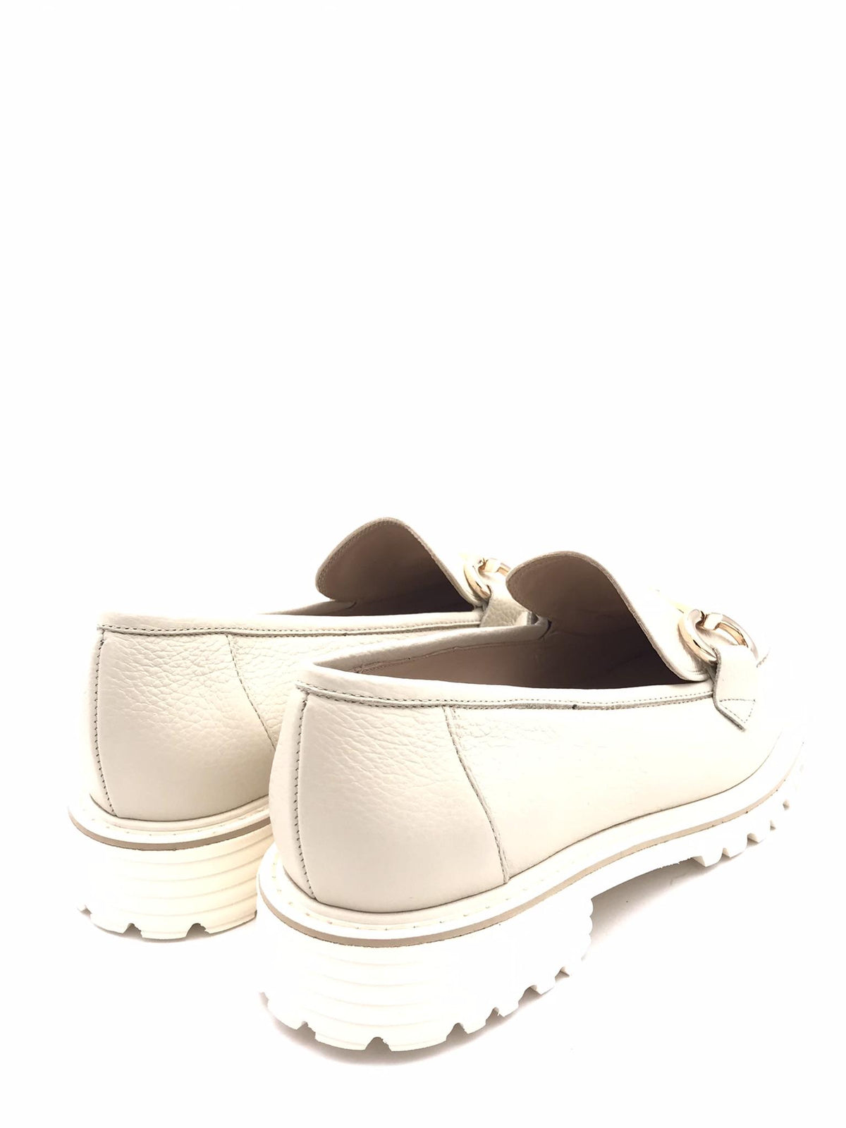 Mocassino Carla in pelle bottalata beige