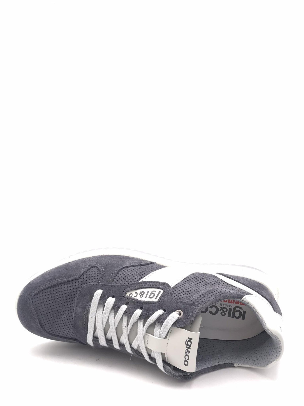 Sneakers Stuart in crosta forata jeans 1117011 JEANS IGI&CO 
