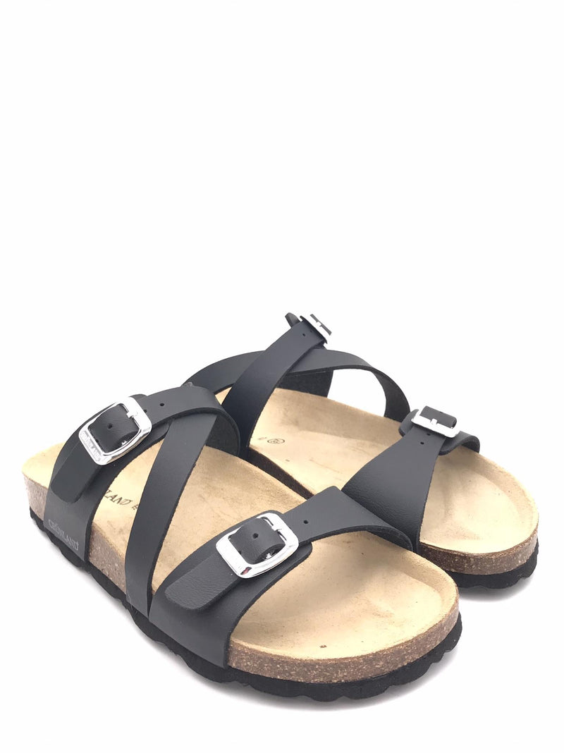 Ciabatta Sara incrociata nera CB 4016 NERO GRUNLAND 