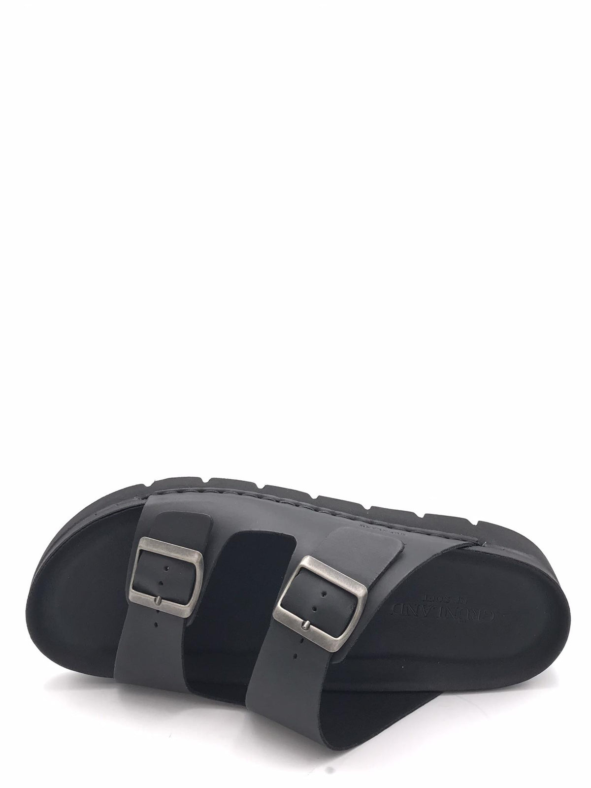 Ciabatta Lero doppia fibbia nera CI 3095 NERO GRUNLAND 