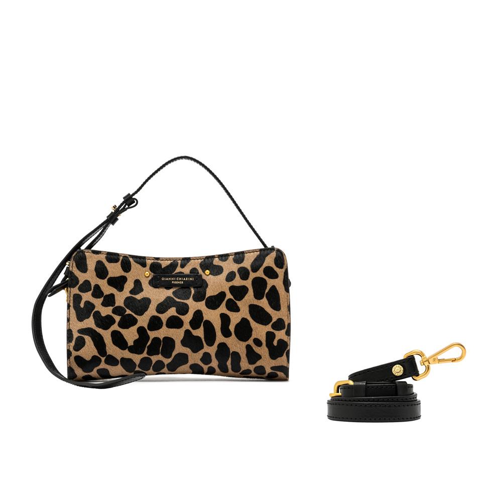 Borsa a spalla Keira in cavallino leopardato BS11860 LEOPARDATO GIANNI CHIARINI 
