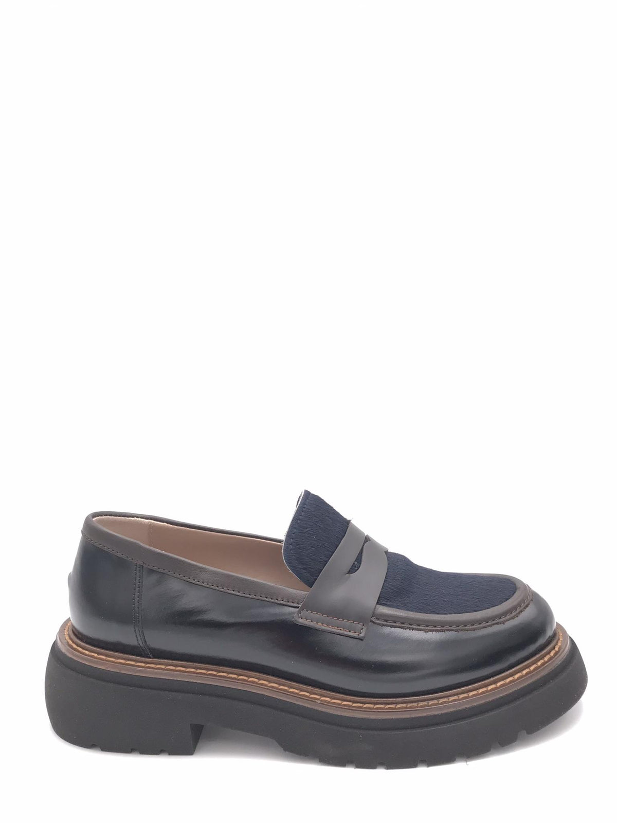 Mocassino nero-blu 2232 NERO-BLU CATERINA C 