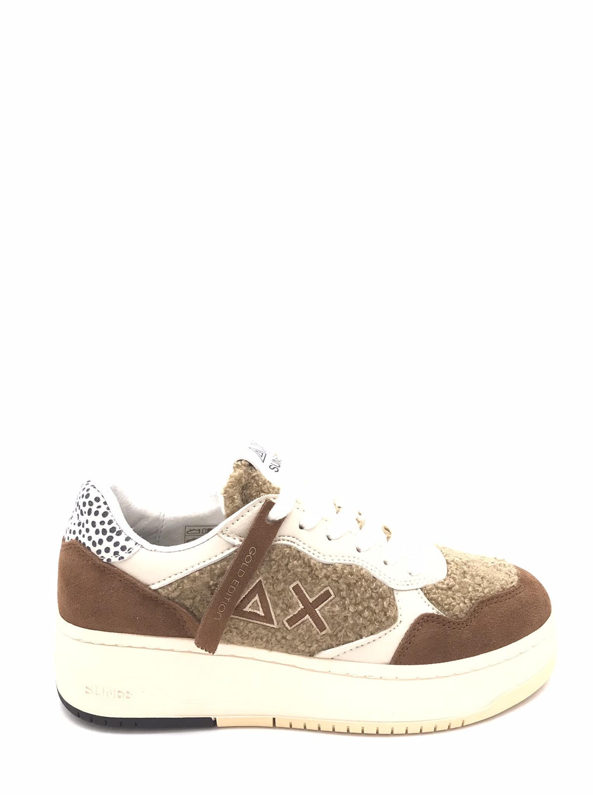 Sneakers basket love lady teddy beige Z45245 BEIGE SUN 68 