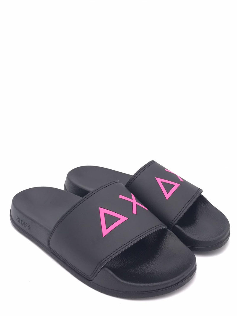 Slippers logo nera BX36210 NERO SUN 68 