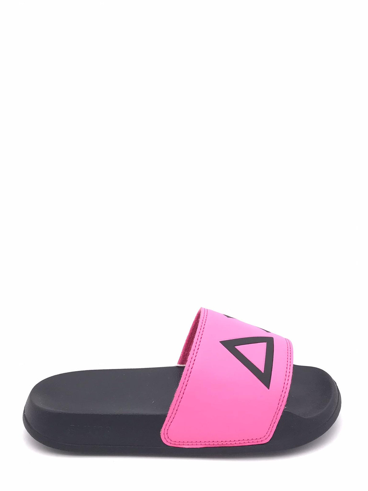 Slippers logo fuxia fluo