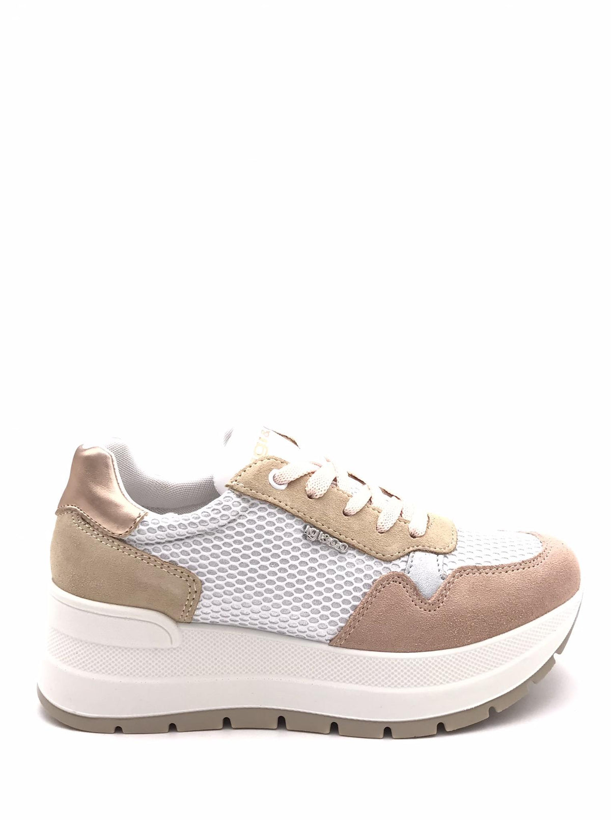 Sneakers donna Kola beige-rosa
