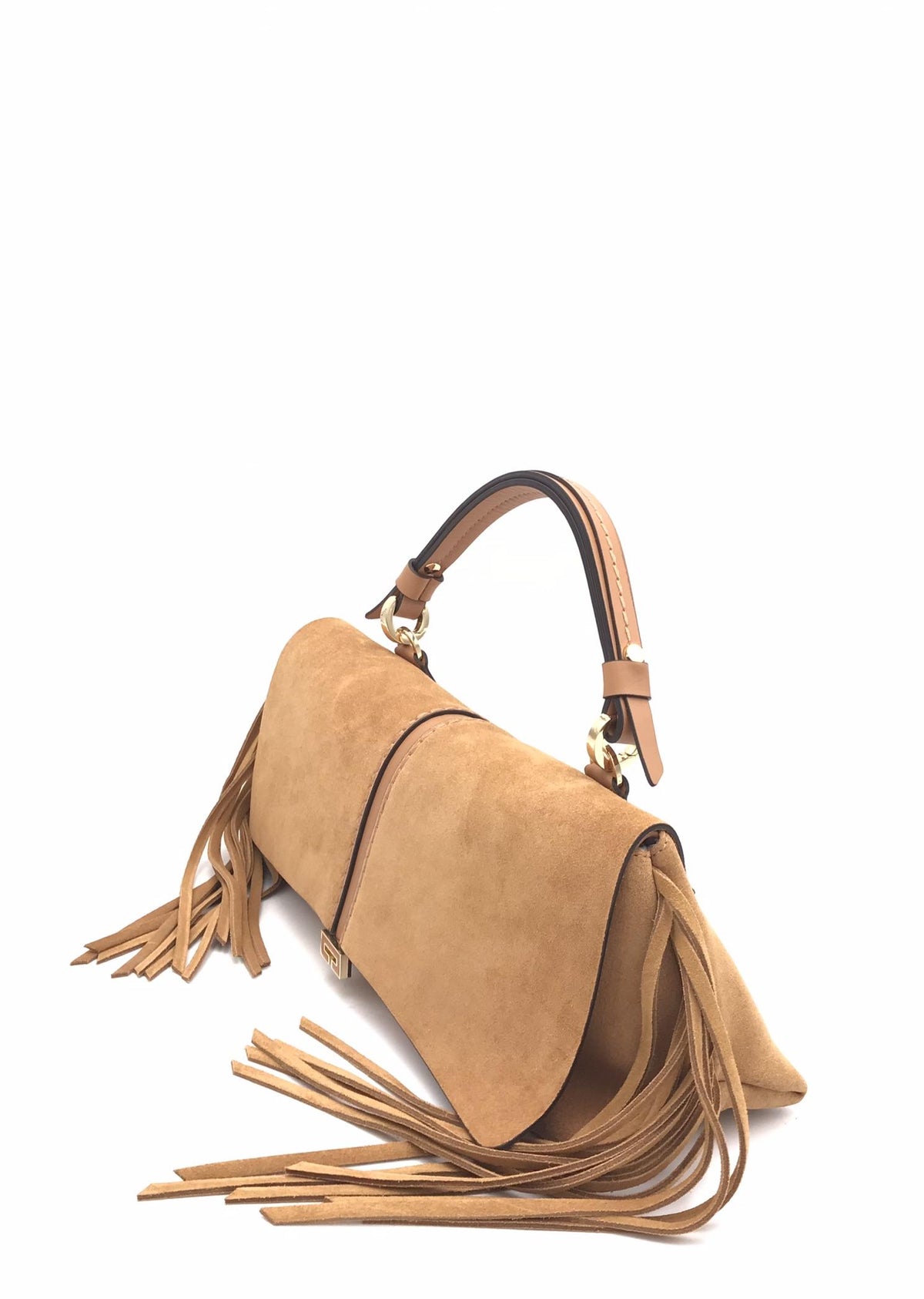Borsa Kendall small frange cuoio 2737CAF CUOIO LORISTELLA 