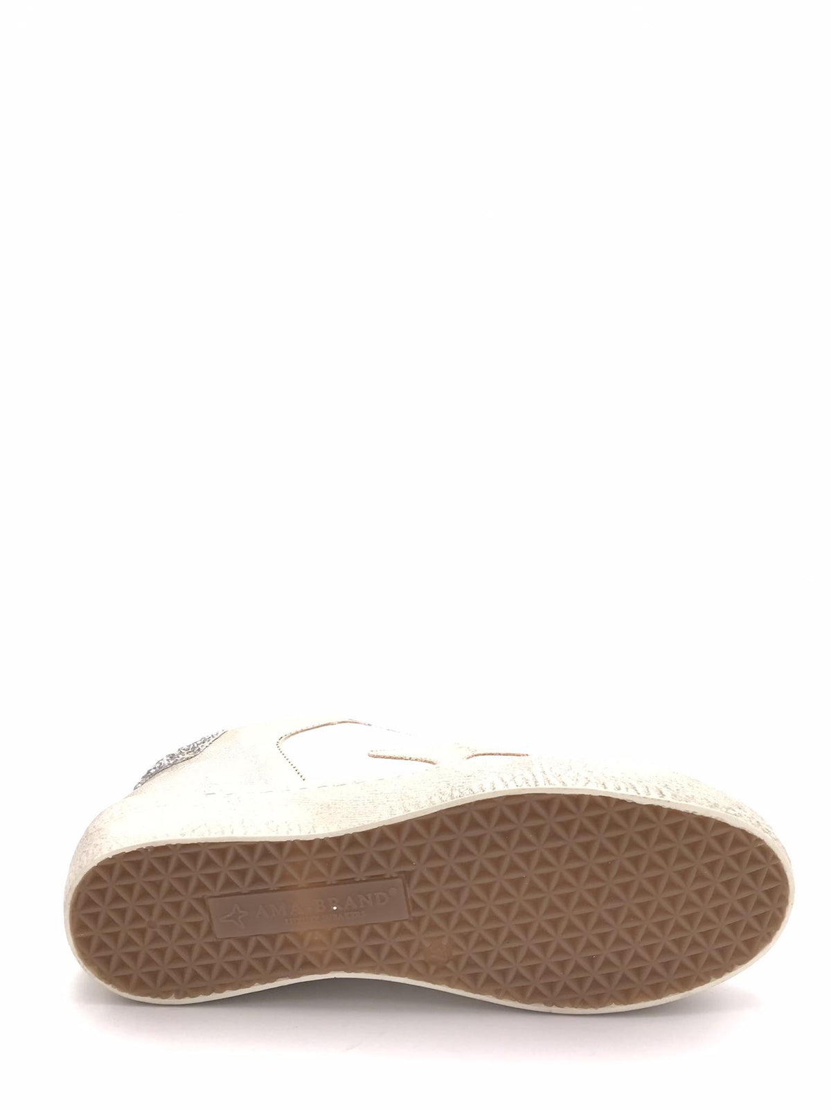 Sneakers Time Bianca-platino 4606 BIANCO/PLATINO AMA BRAND 