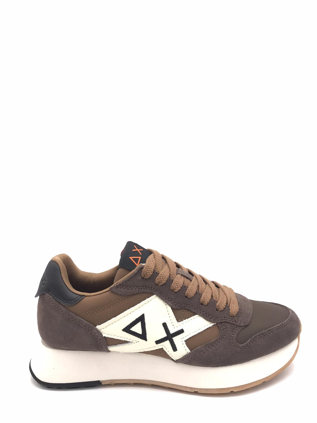 Sneaker Jaki Bicolor in nylon e suede marrone Z45114 MARRONE SUN 68 