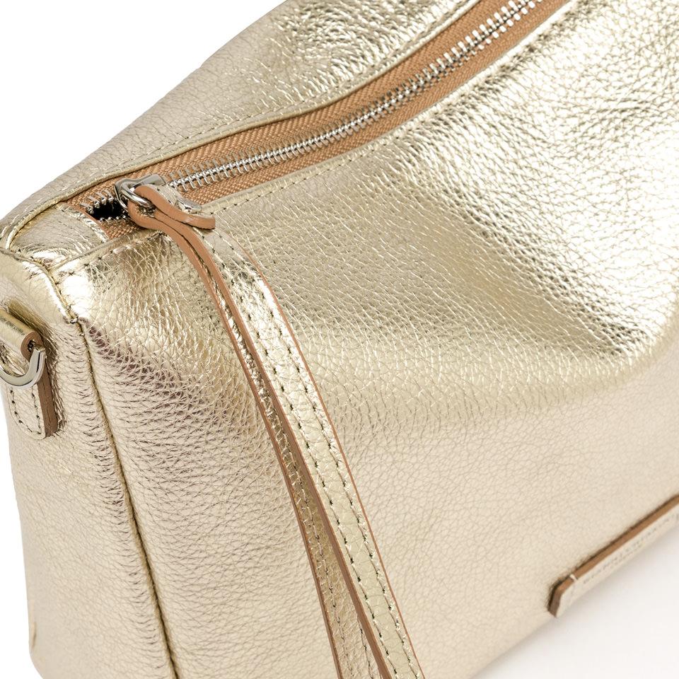 Borsa Nora pouch bottalata light gold BS10225 PLATINO GIANNI CHIARINI 